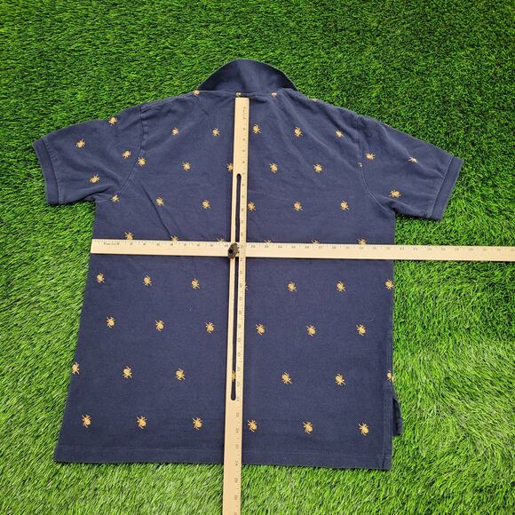 Ralph-Lauren Spider AOP Polo Shirt Large 23x28 Baggy - Picture 3 of 13